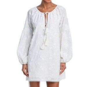 Bell by Alicia Bell Mimi Cotton Tunic Embroidered Mini Dress XL White NWT